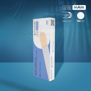Еднократни бели пили PapmAm върху дървена основа EXPERT 22- 25бр,